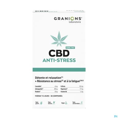 Granions Cbd Antistress Relaxant Comprime 30