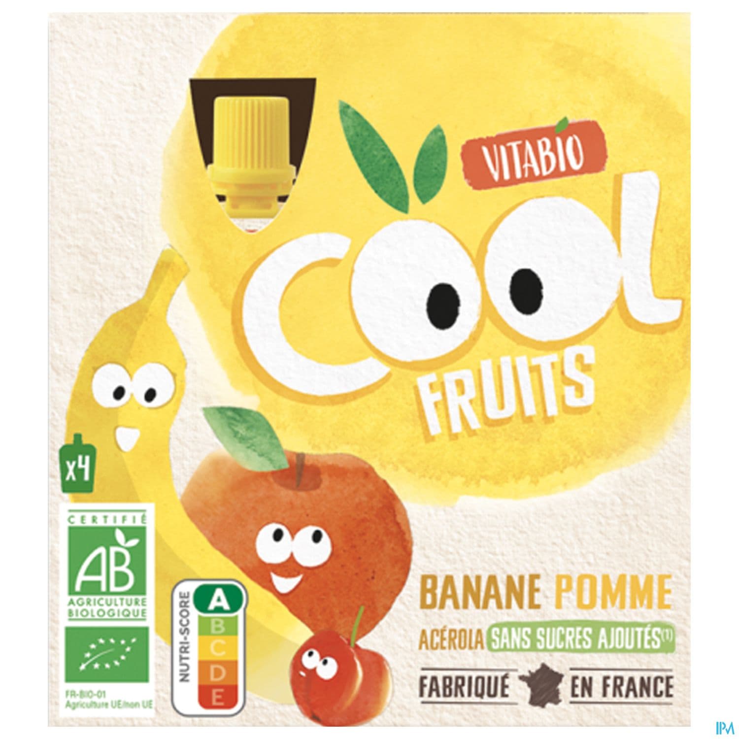 VITABIO COOL POM/BANAN 4X90G