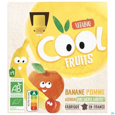 VITABIO COOL POM/BANAN 4X90G