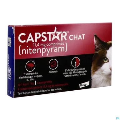 CAPSTAR CHAT 11,4MG CPR 6