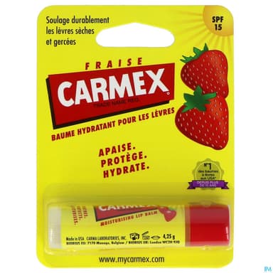CARMEX STICK LEV SPF15 FRAISE 4G