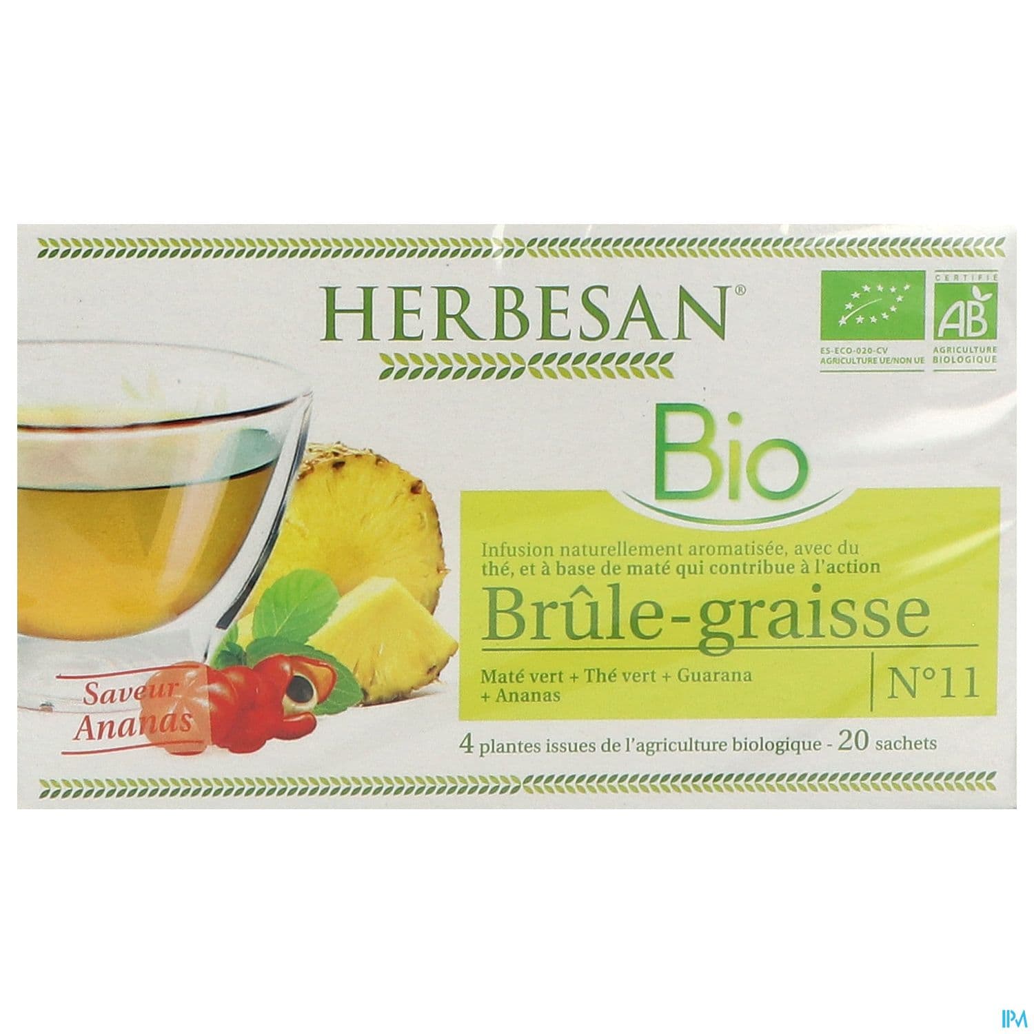 Herbesan Infusion Brule Graisse Bio Sechet 20