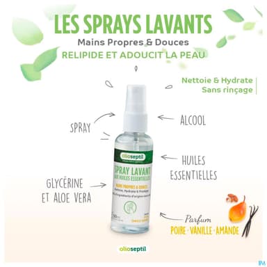 OLIOSEPTIL SPR LAV POIRE VANIL50ML