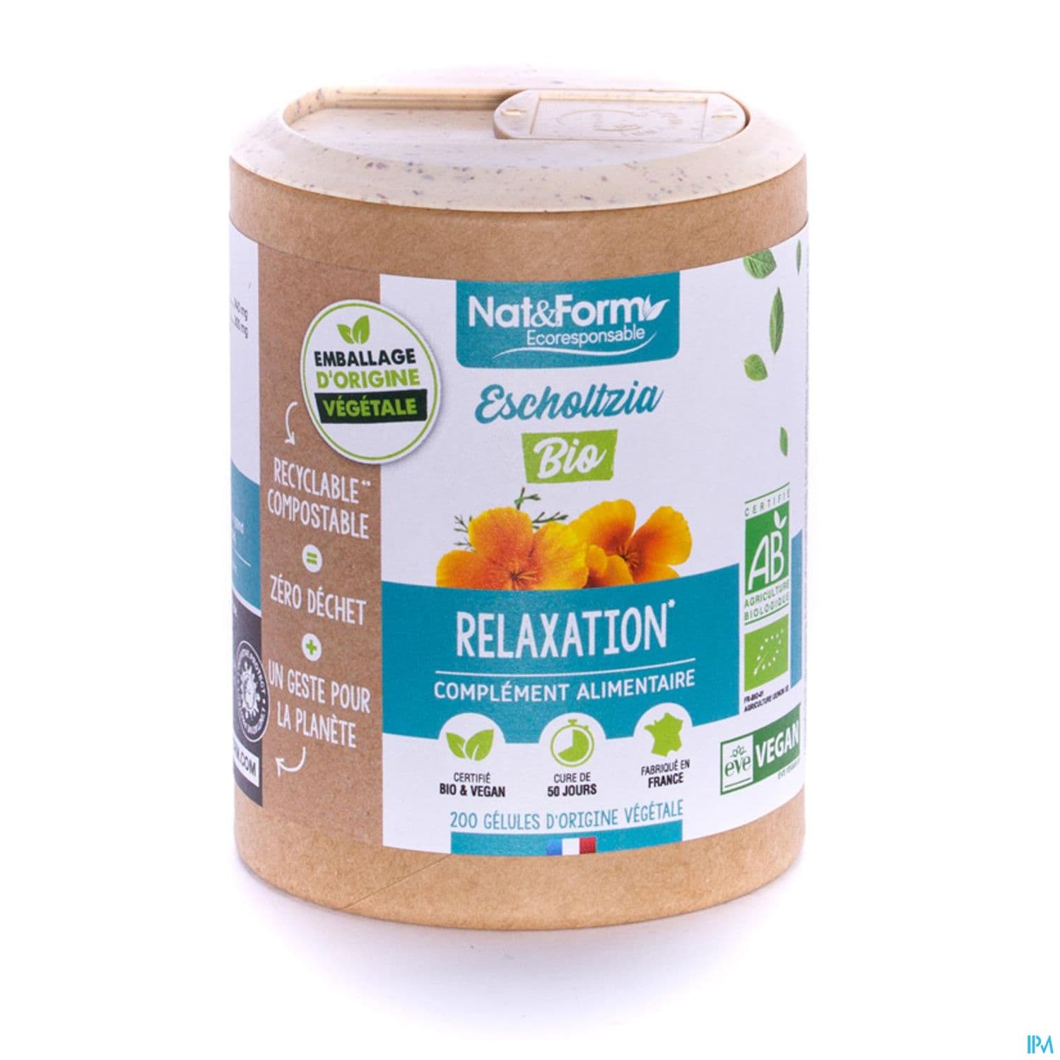 Nat Et Form Ecoresponsable Escholtzia Bio Gelule Vegetale 90