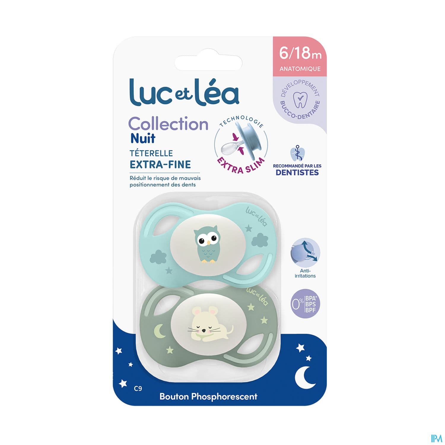 Luc Et Lea Sucette Collection Nuit 6/18m C9 2024 X2