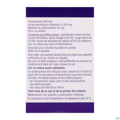 FERVEX ADULTES FRAMBOISE SACH 8