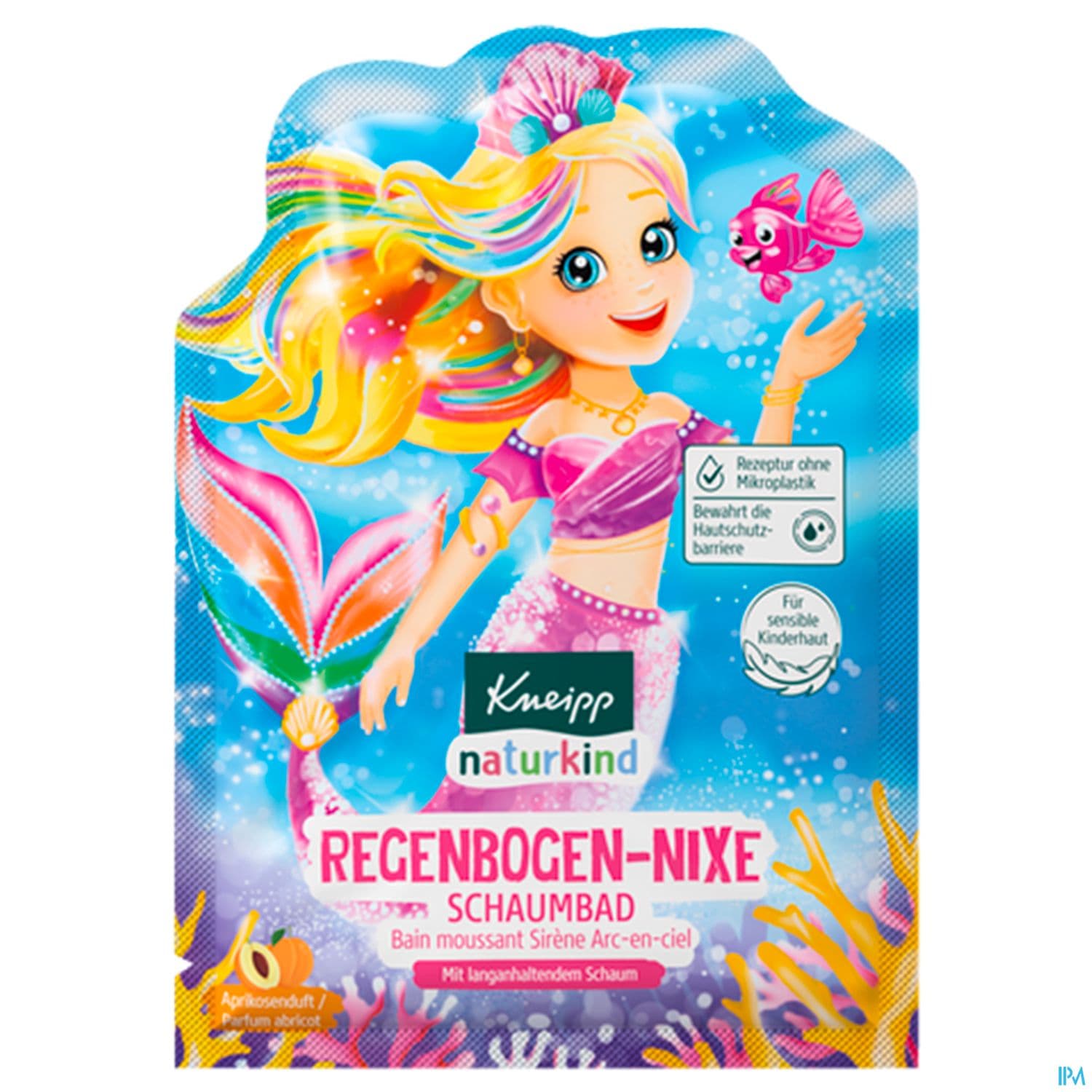Kneipp Nature Kids Bain Moussant Sirene Arc En Ciel Abricot 40ml