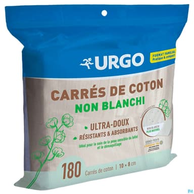 Urgo Carre De Coton Non Blanchi Sachet 180