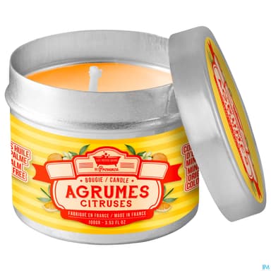 Les Petits Bains De Provence Bougie Agrumes 100g