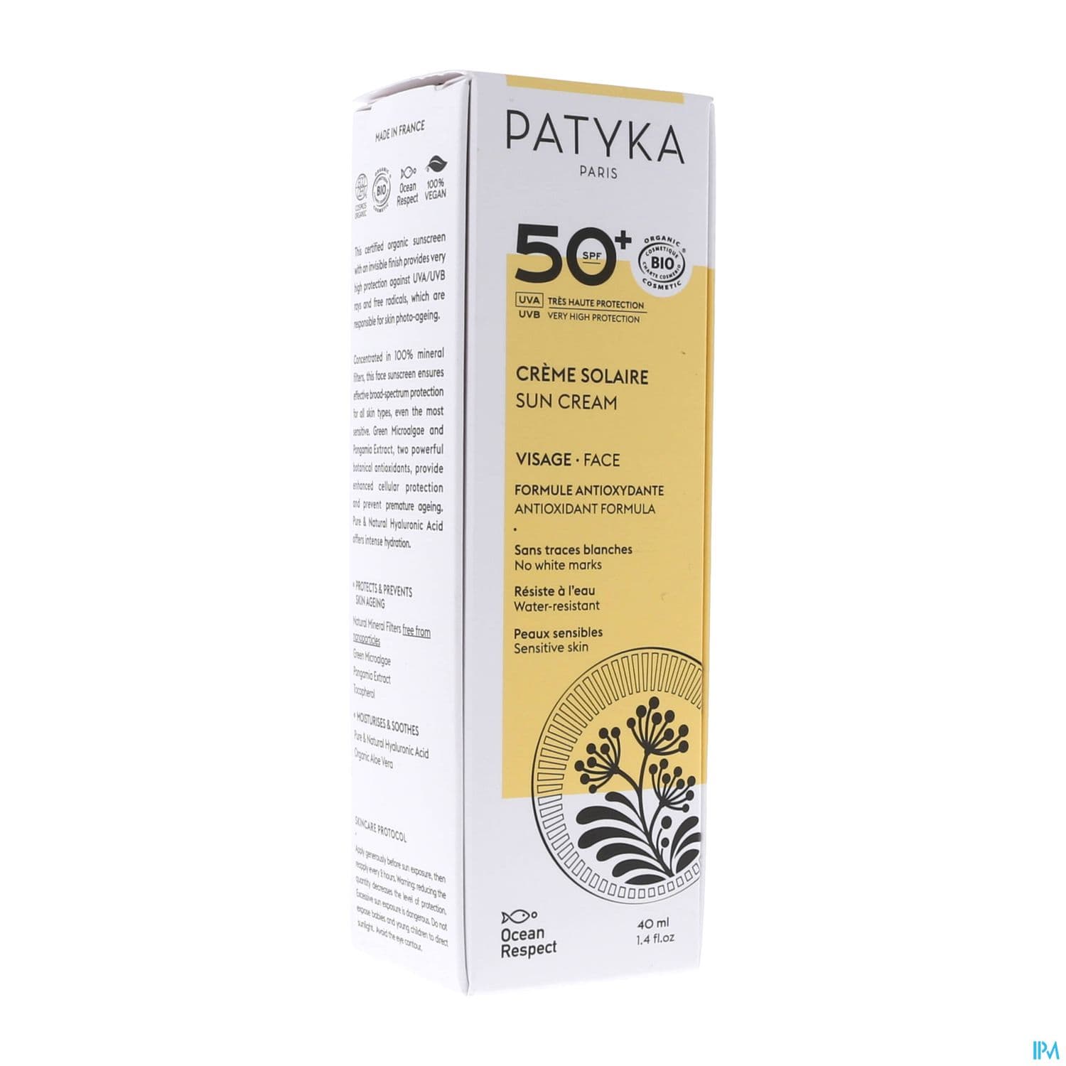 PATYKA SOL CR VISAGE SPF50+ 40ML