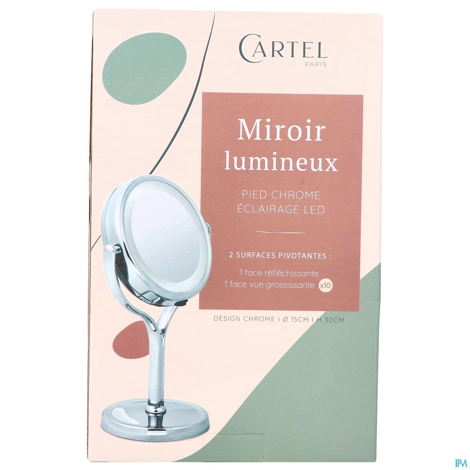Cartel By Vitry Miroir A Piles X10 15cm