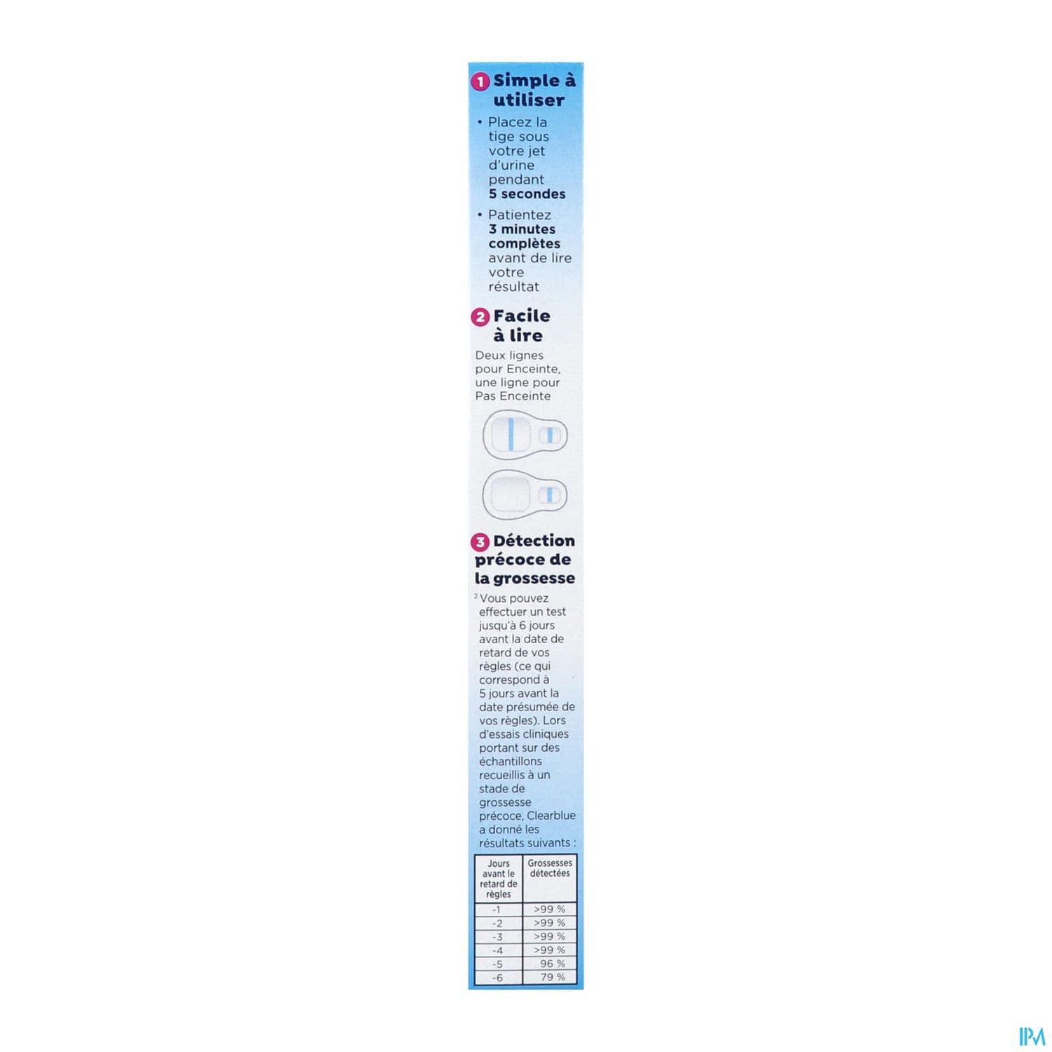 CLEARBLUE TEST GROSS DET ULT PREC2