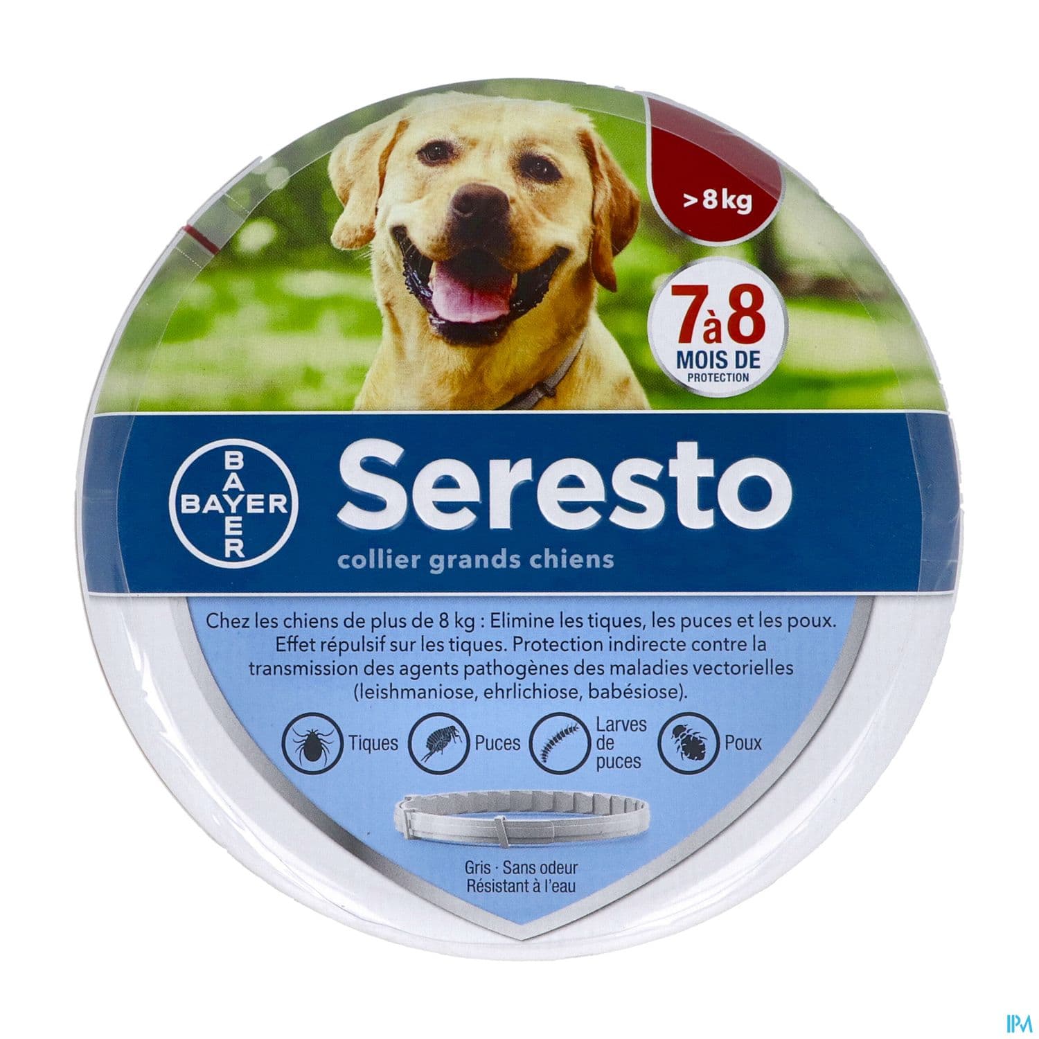 Elanco Seresto Collier Puces Tiques Grand Chien +8kg X1