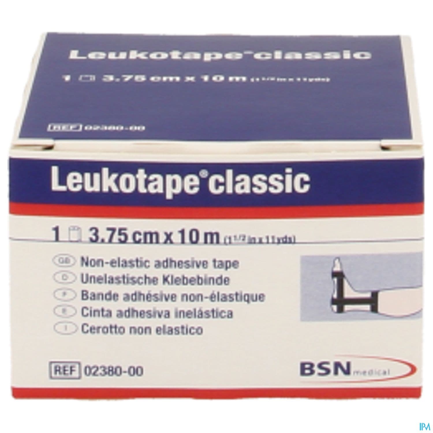 BDE LEUKOTAPE CL NOIR 10MX3,75CM
