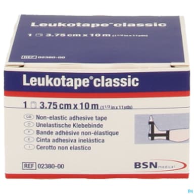 BDE LEUKOTAPE CL NOIR 10MX3,75CM