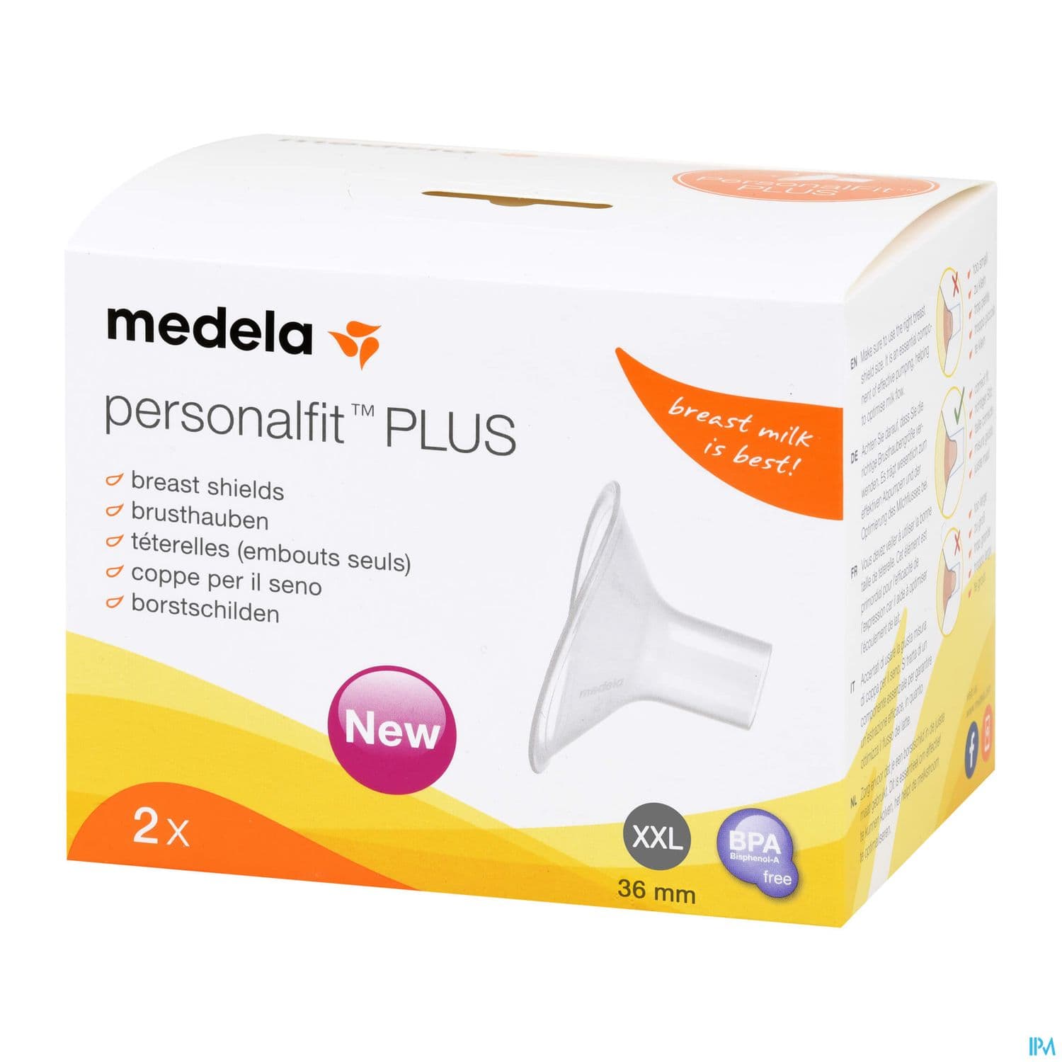 TETERELL MEDELA PERSONALFIT+ XXLX2