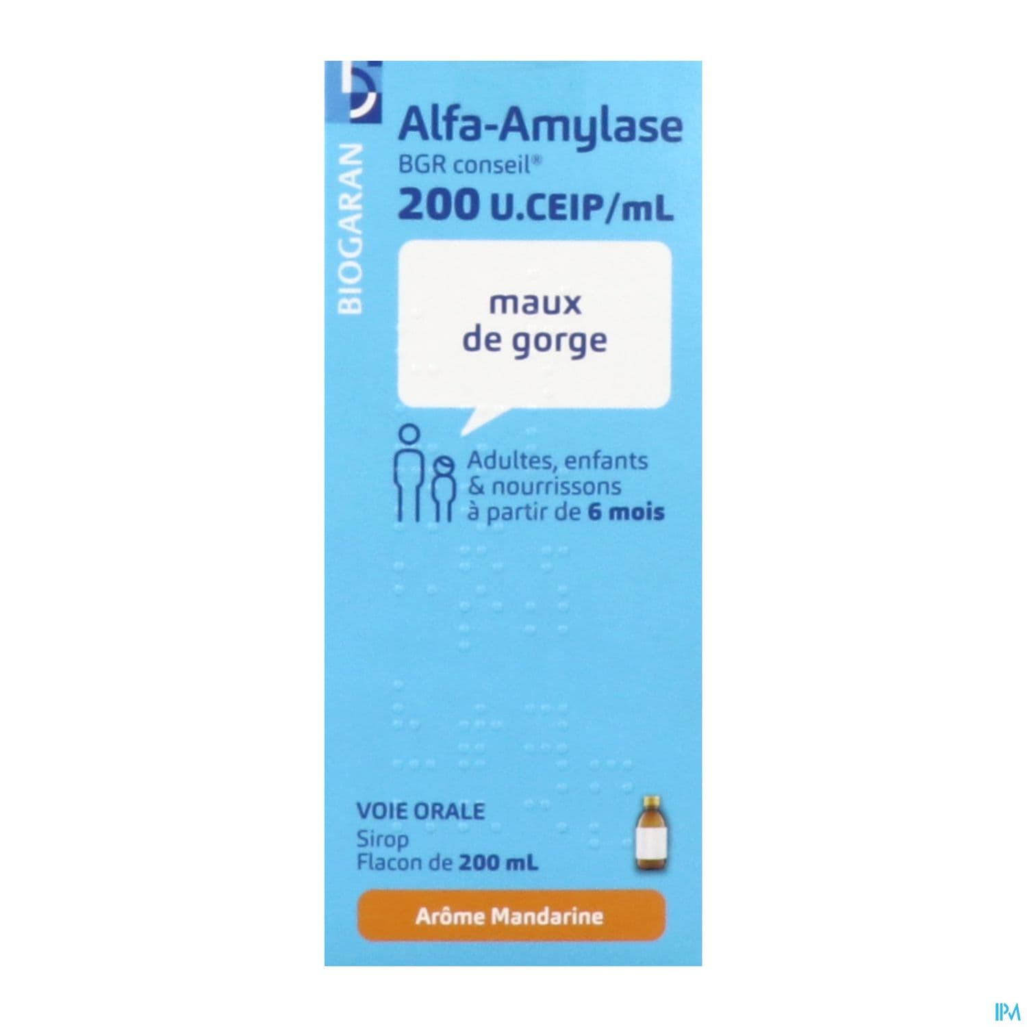 Alfa Amylase Bgr Conseil 200u Ceip/ml Sirop 200ml + Mesure