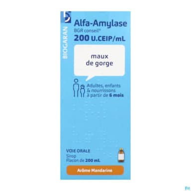 Alfa Amylase Bgr Conseil 200u Ceip/ml Sirop 200ml + Mesure
