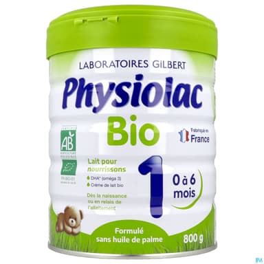 PHYSIOLAC LAIT BIO1 PDR 800G