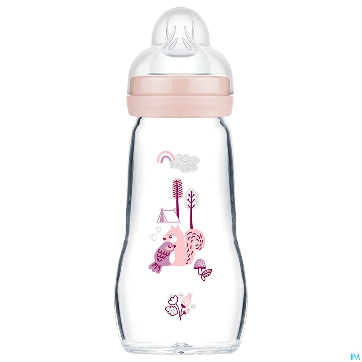 BIB MAM VER 1AGE DEB/2 ROSE 260ML
