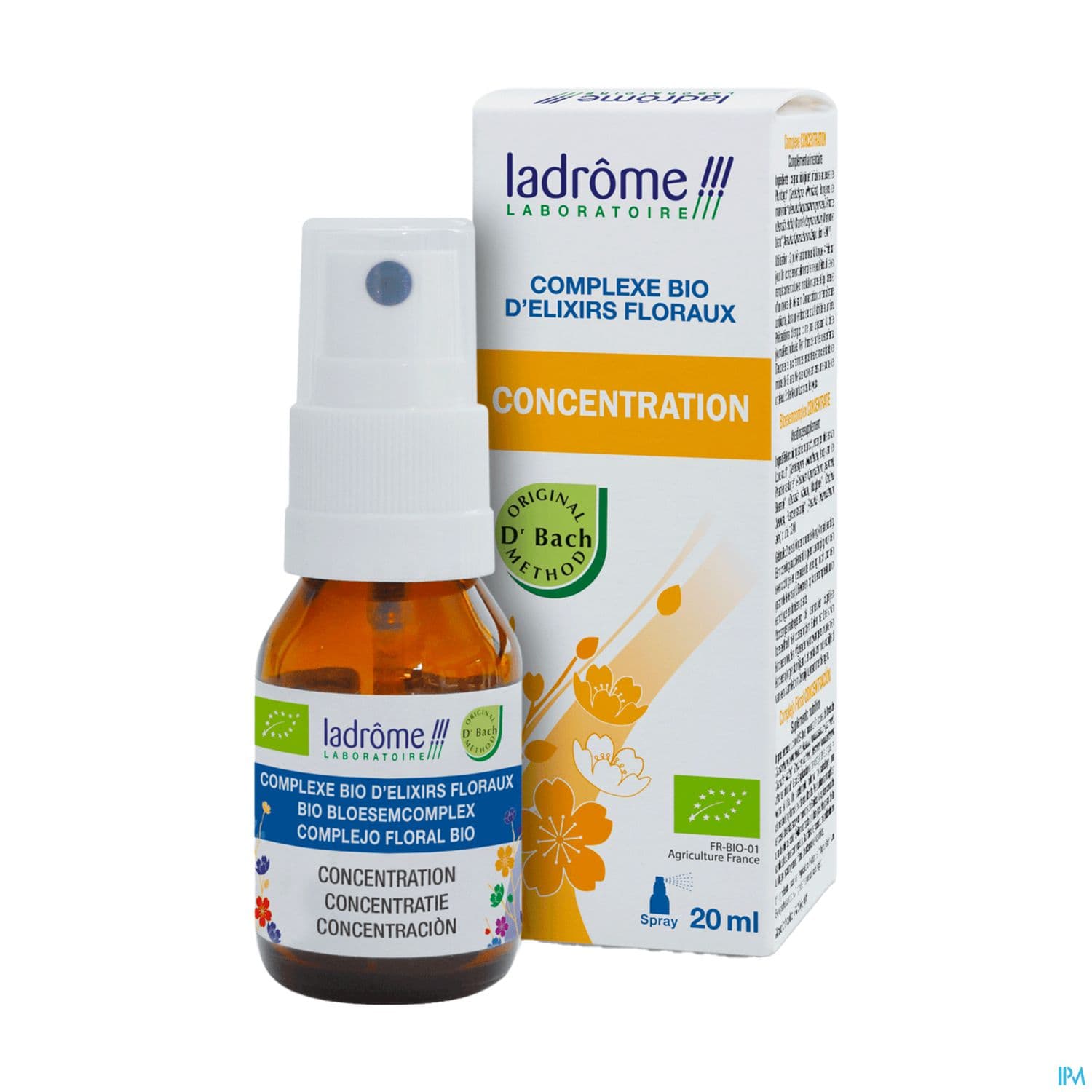 Ladrome Complexe Elixirs Floraux Bio Concentration Spray 20ml — Pharmacie de Saint-Ouen - Saint-Ouen-de-Thouberville