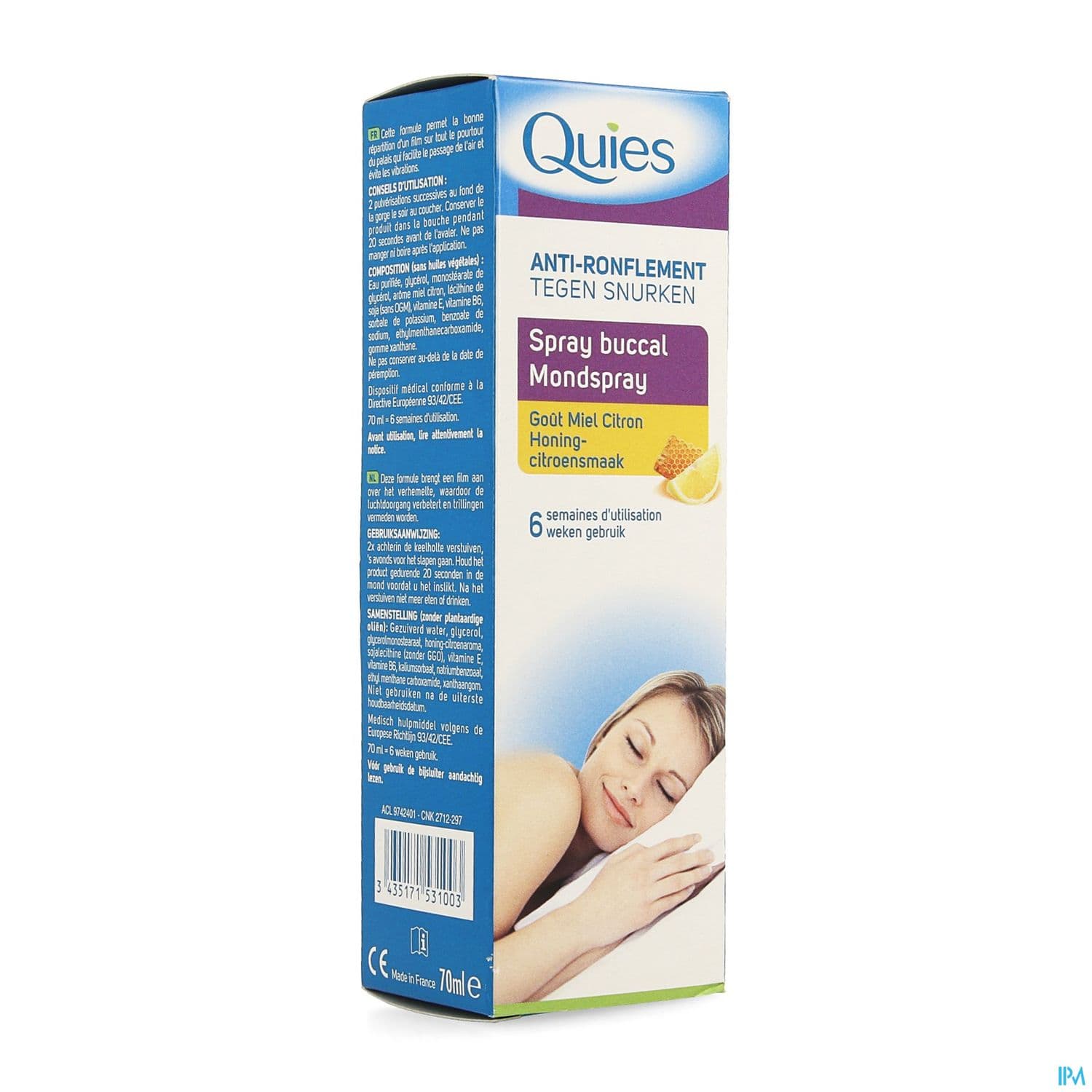 QUIES A/RONF MIEL/CIT SPR 70ML