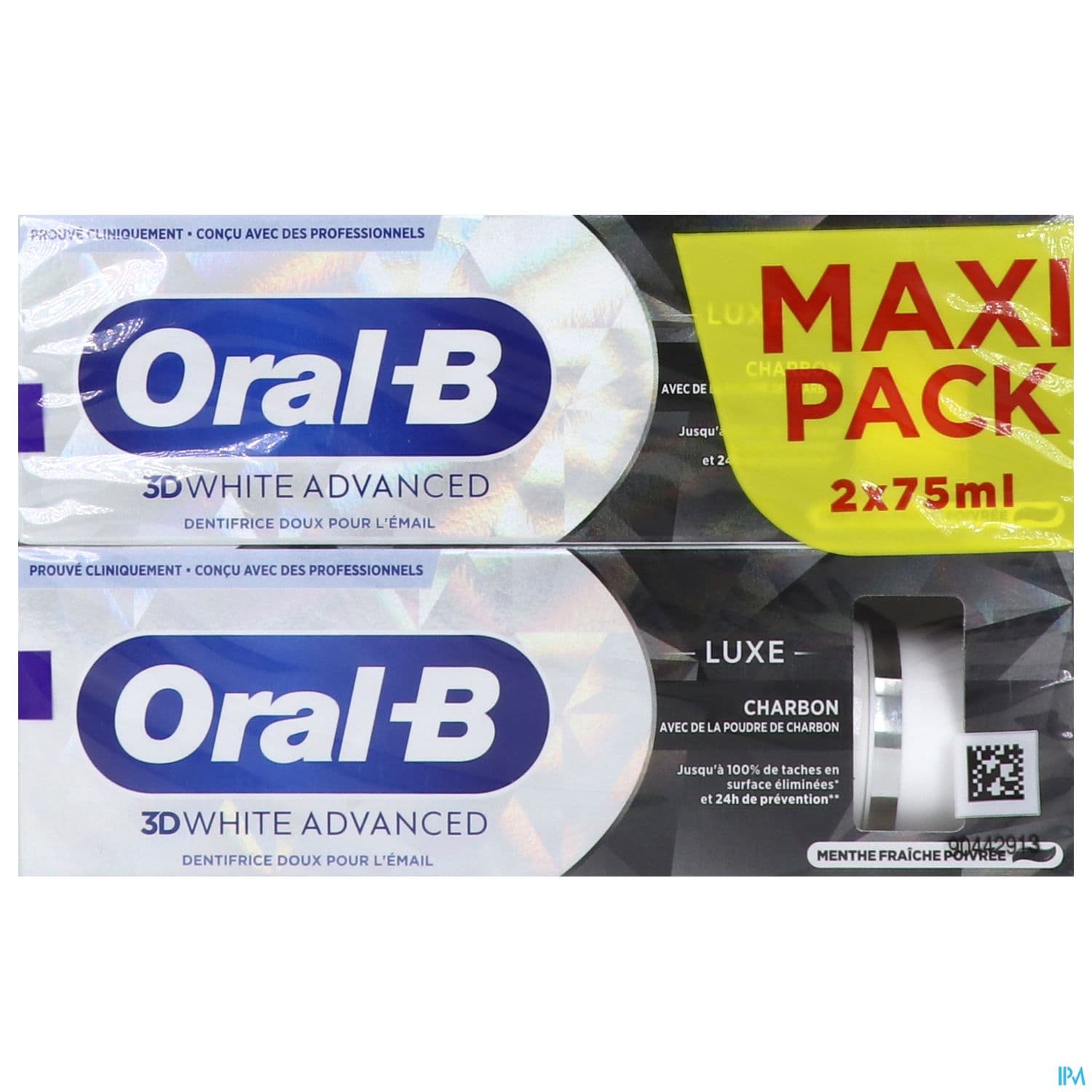 ORAL-B DENT 3D WHIT ADV CHARB2X75