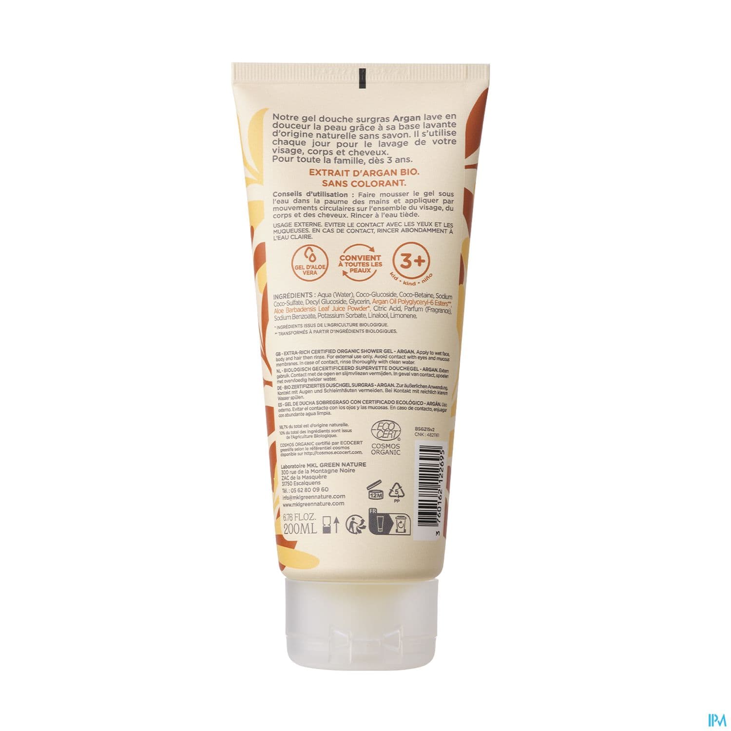 MKL GEL DCH ARGAN BIO 200ML