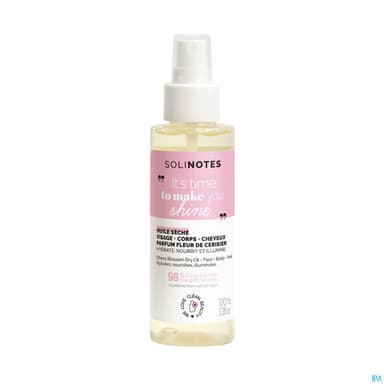 Solinotes Huile Seche Fleur De Cerisier 100ml