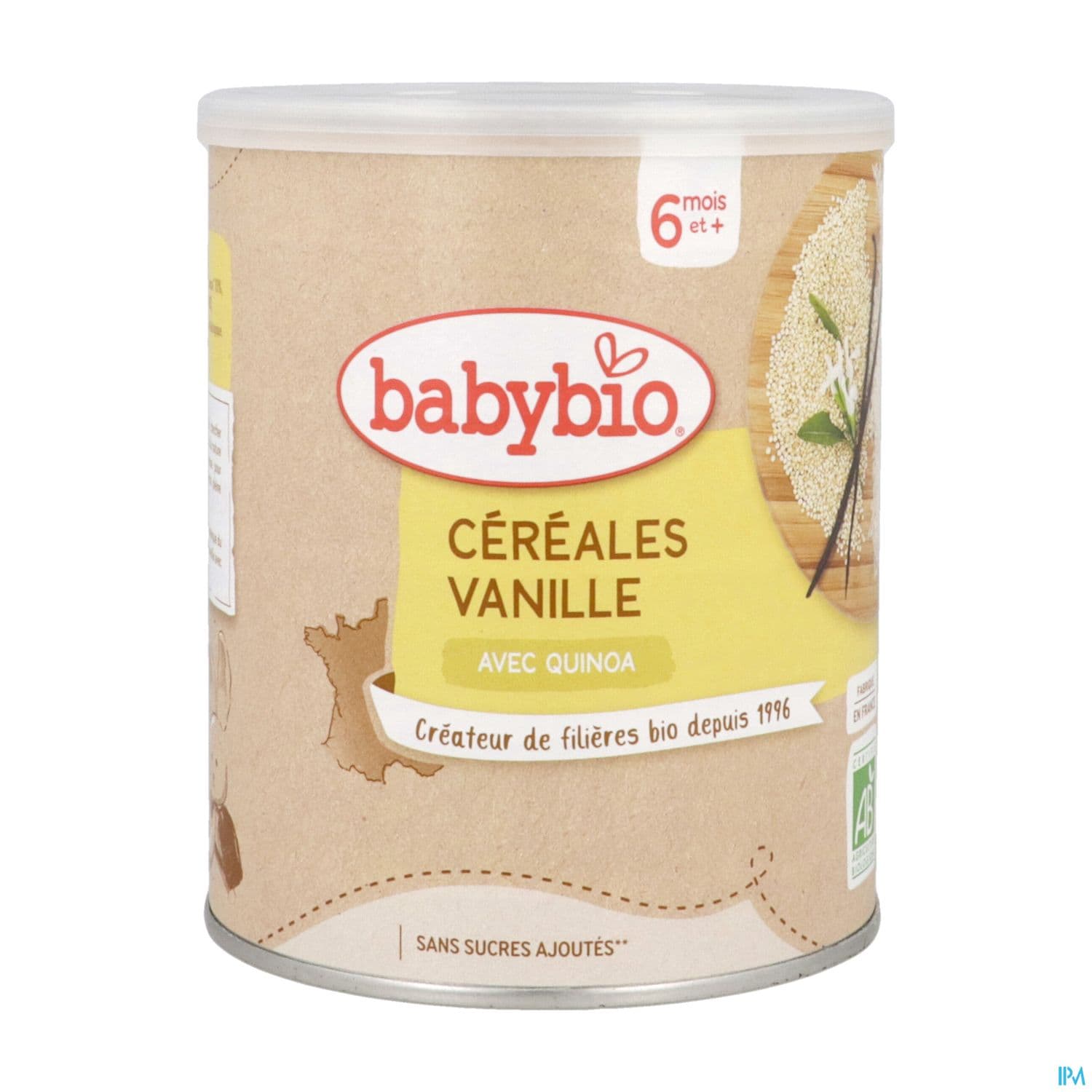 Babybio Cereales Avec Quinoa Vanille 6m 220g