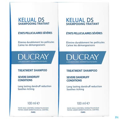 Ducray Kelual Ds Shampooing Traitant Antipellicullaire 100ml X2
