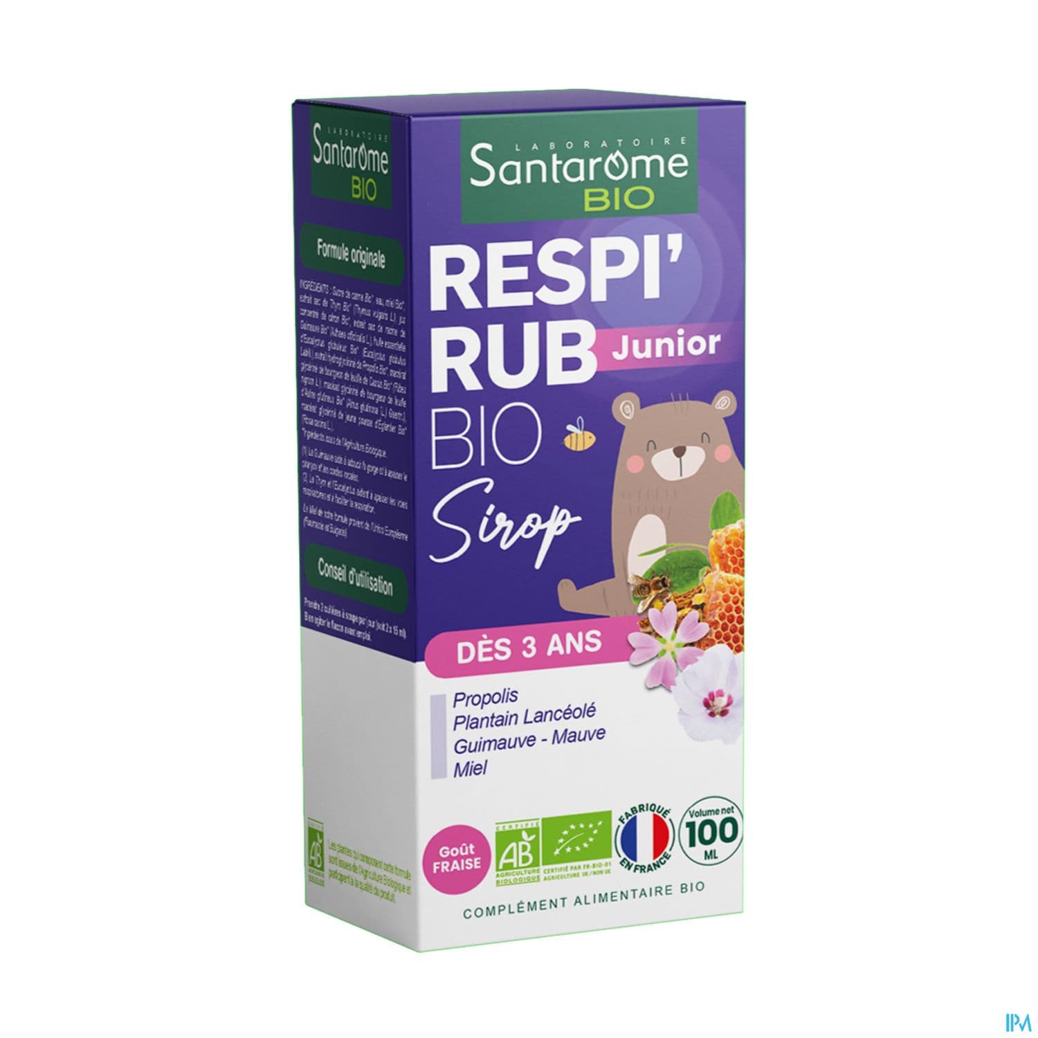 Santarome Respi Rub Sirop Junior Bio 100ml