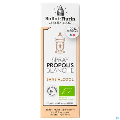 Ballot Flurin Spray Propolis Sans Alcool Bio 15ml