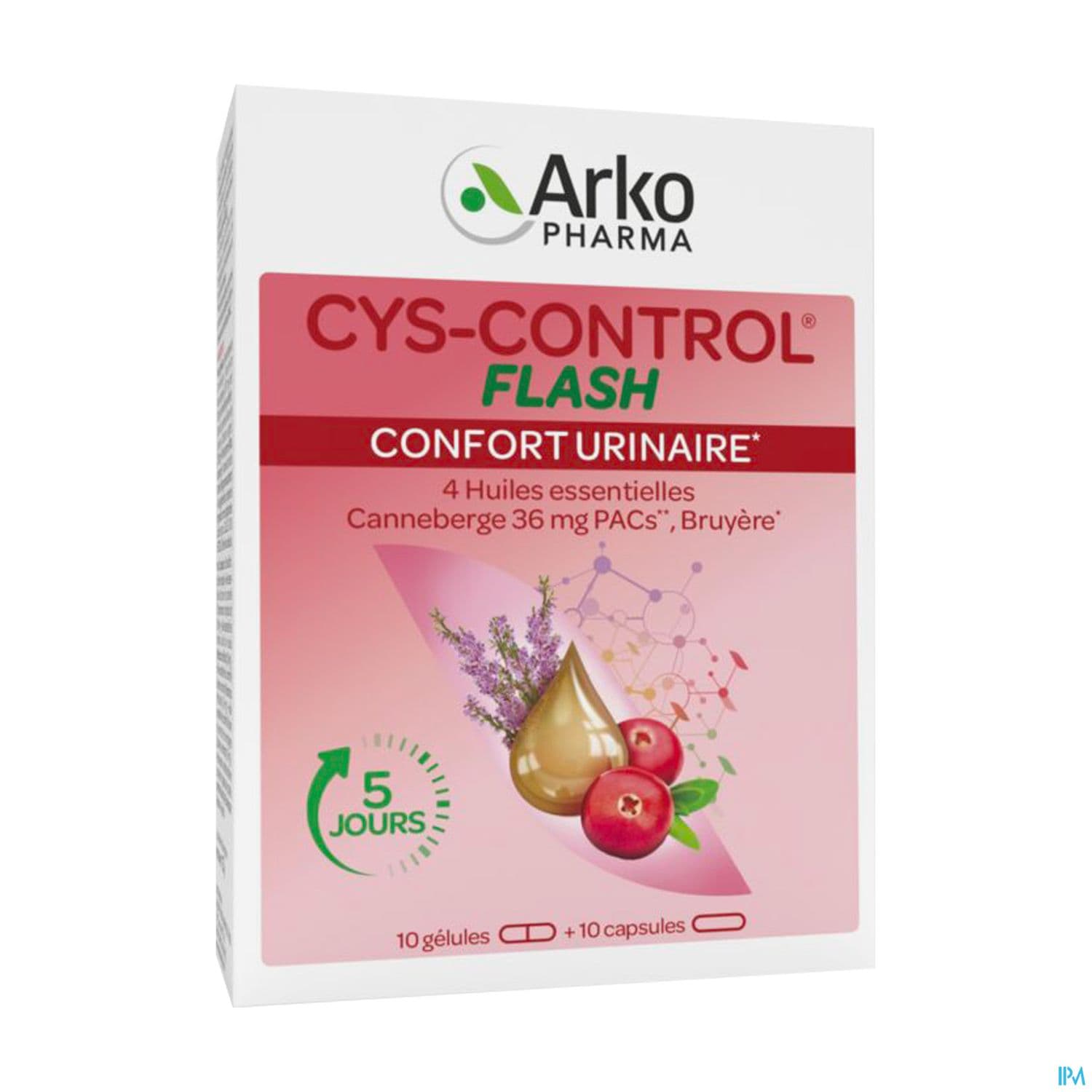 Arkopharma Cys Control Flash 36mg De Pac Gelule 20