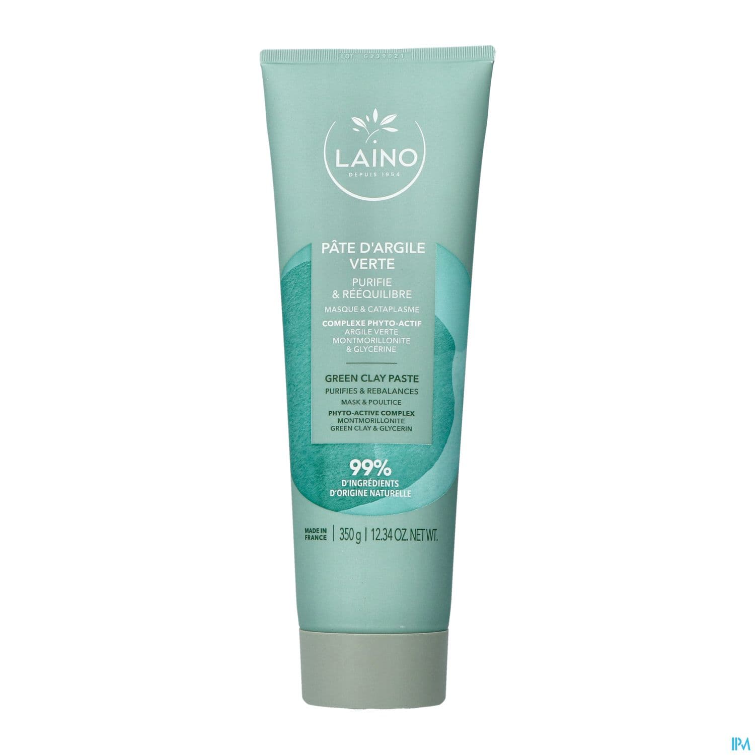 LAINO PATE ARGILE VERTE 350G