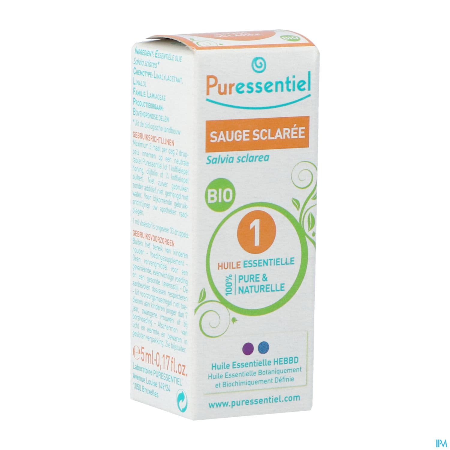 PURESSENTIEL HE BIO SAUGE SCLA 5ML