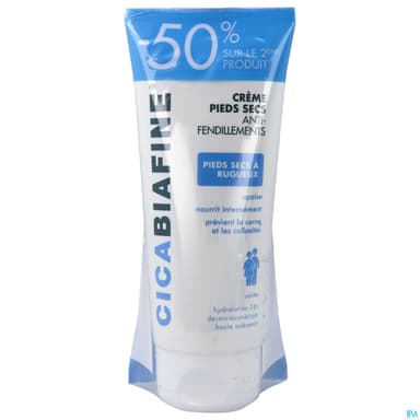Cicabiafine Creme Pieds Secs Antifendillements 100ml X2