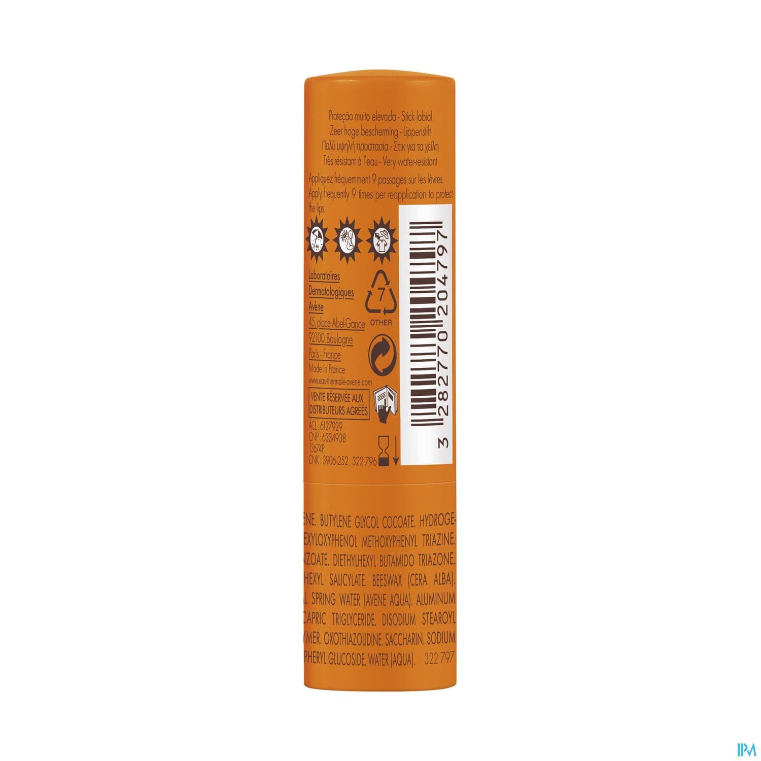 Avene Sol Ip50+ Stick Levres 3g