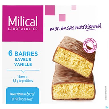 MILICAL HP BARRE VANILLE 6