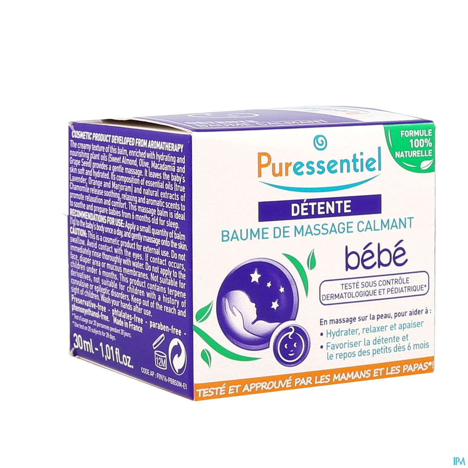 PURESSENTIEL DETENTE BAUME BB 30ML