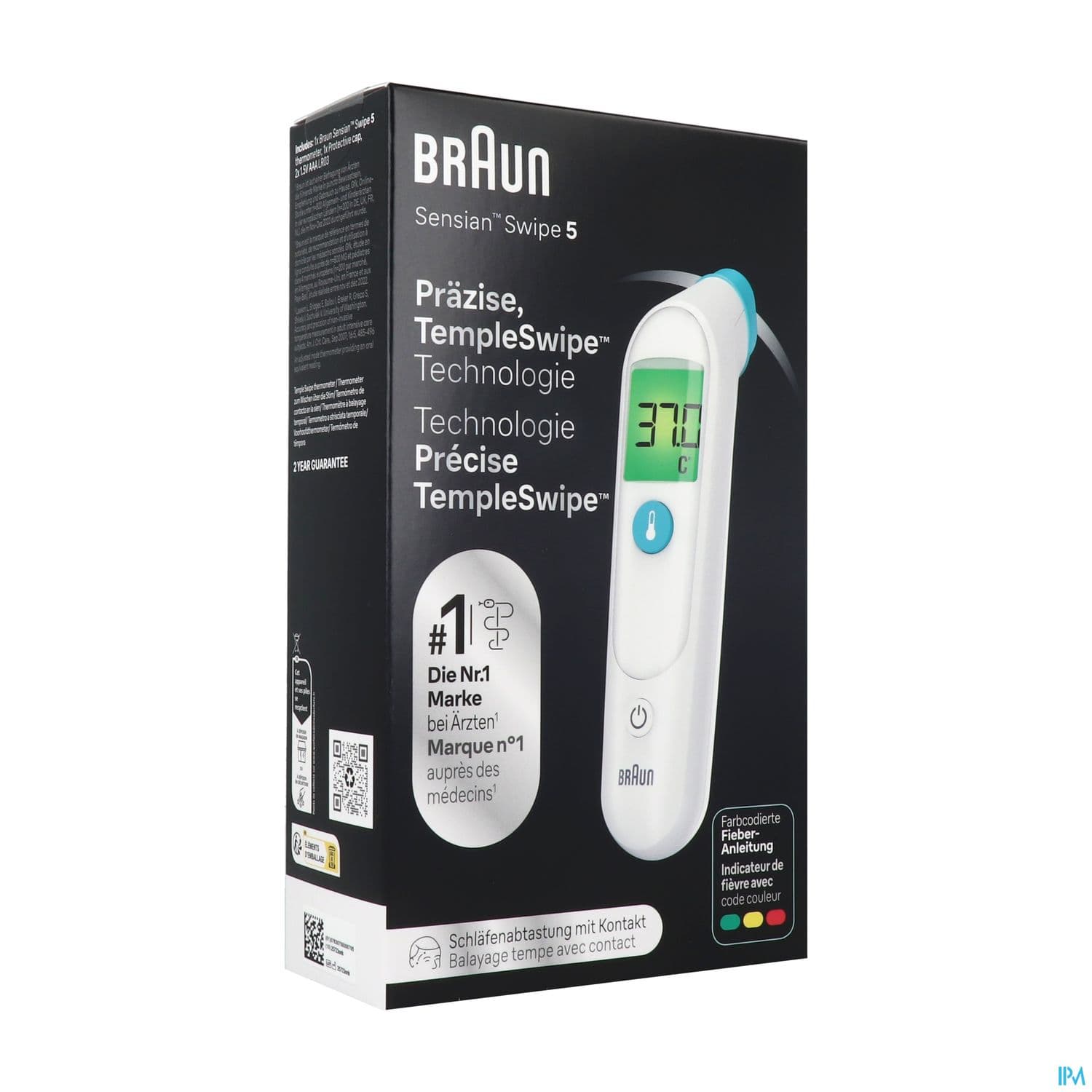 Braun Thermometre Temporal Templeswipetm Bst200we