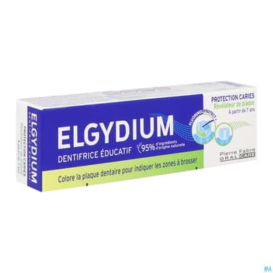 Elgydium Dentifrice Educatif Revelateur De Plaque Arome Pomme Fraiche 50ml