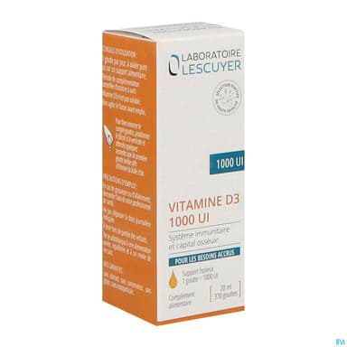 VITAMINE D3 1000 UI LESCUYER 20ML
