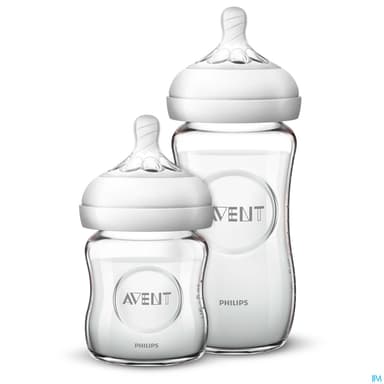 BIB AVENT NATURAL VERRE 125+240ML