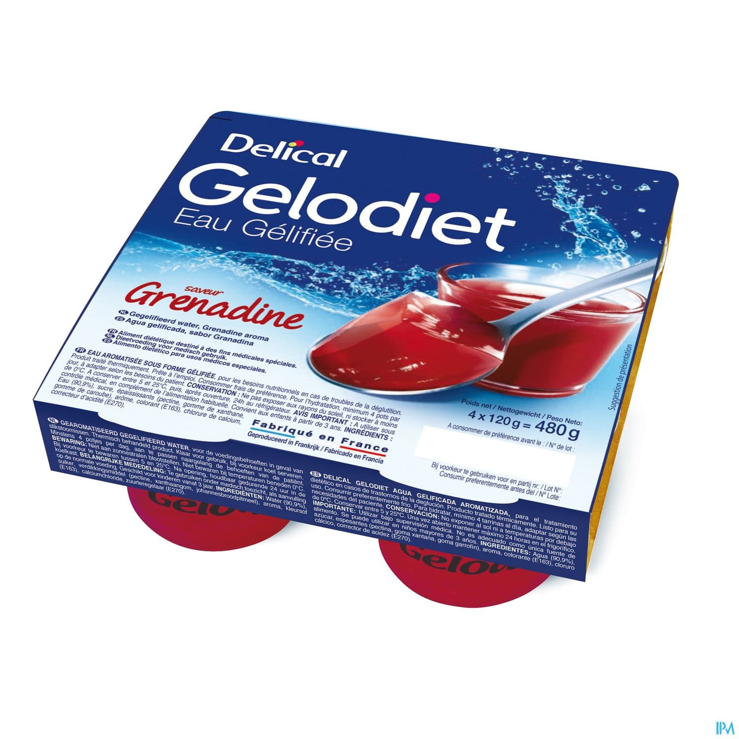 DELICAL GELODIET EAU GEL GREN120X4