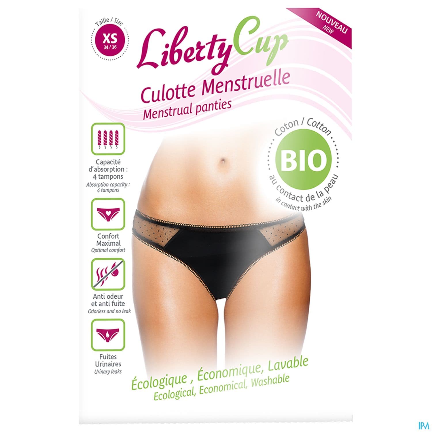 LIBERTY CUP CULOT MENS PLU NOI XS
