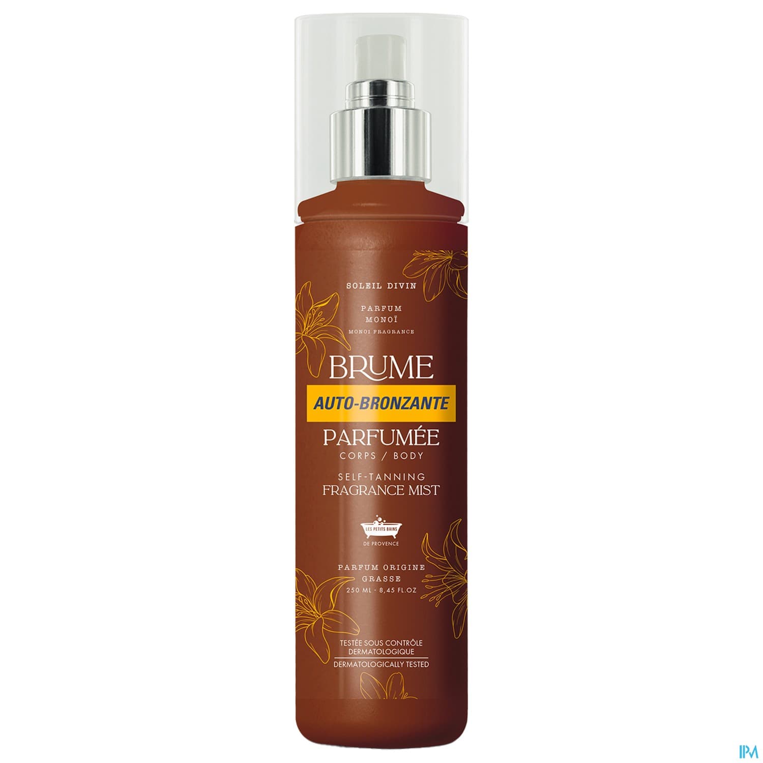 Les Petits Bains De Provence Brume Autobronzante Parfumee Soleil Divin Parfum Monoi 250ml