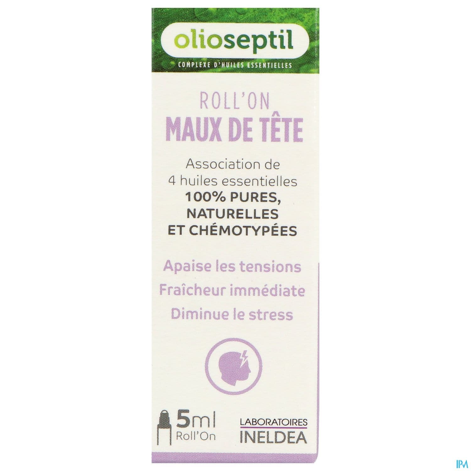Ineldea Olioseptil Roll On Maux Tete 5ml