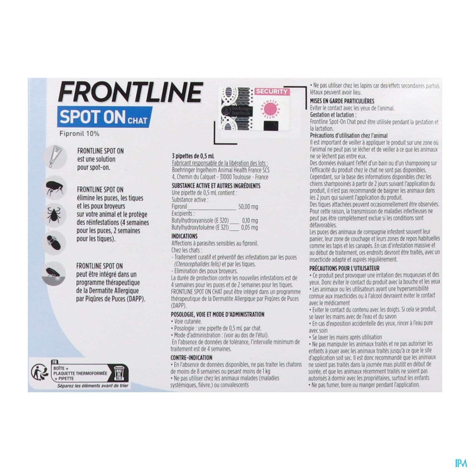 FRONTLINE CHAT SPOTON PIPET 3