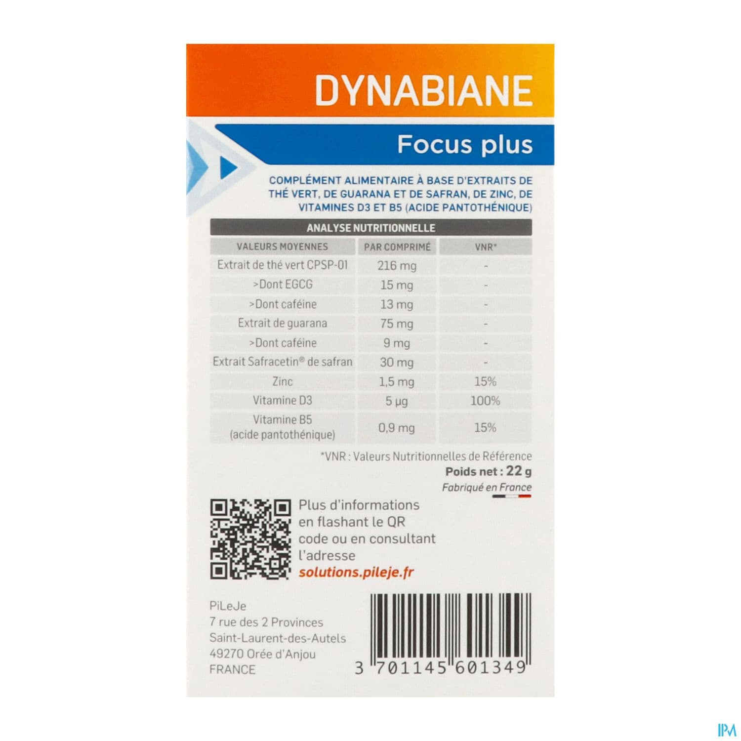 DYNABIANE FOCUS PLUS CPR 30